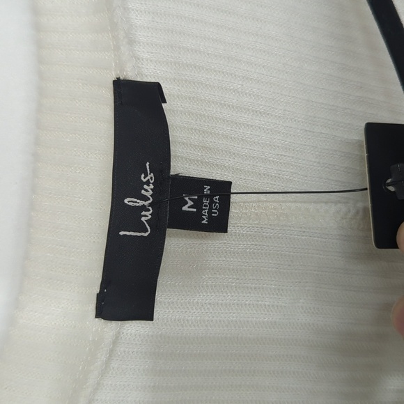 NWT LULU'S Just Vibing V-neck Long Sleeve Ribbed Top - Picture 6 of 7